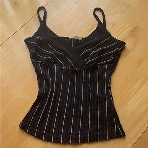 Black and white striped F21 tanks